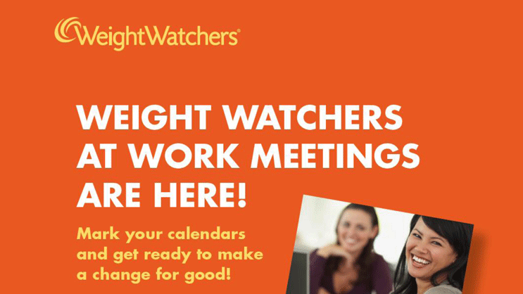 Banner: Weight Watchers "At Work" 2014-2015 Enrollment