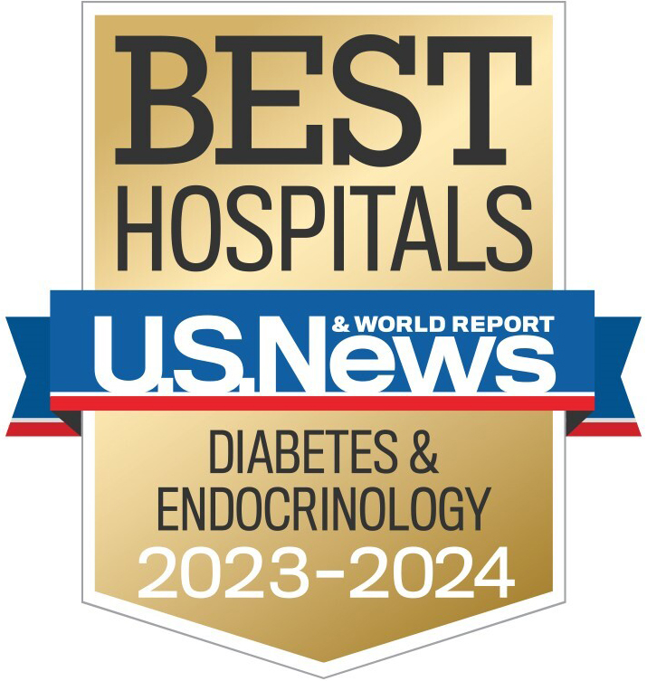 2023-24 US News Endocrinology Badge